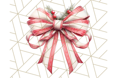 Muted Cozy Christmas Bows PNG Clipart, Winter Holiday Png Product Image 5