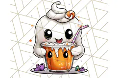Monster Café Halloween PNG Clipart, Coffee Holiday Clip Art Product Image 5