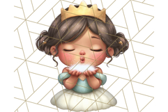 Princess Clipart PNG, Cute Royal Girl Clip Art Product Image 5
