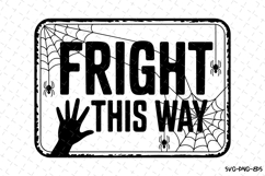 Fright this way Svg | Halloween Svg | Svg Cut Files Product Image 1