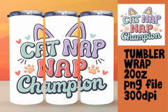 LUXE 20oz Tumbler Wrap Design , Cat Quote Product Image 1