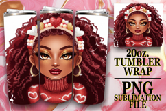 SWEET GIFT 20oz TUMBLER WRAP, Afro Girl Product Image 1
