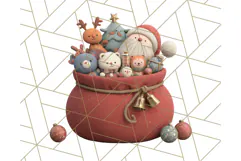 Santa Claus Clipart, North Pole Holiday PNG Graphics Product Image 5