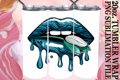 Joyful Adventures 20oz tumbler wrap, Dripping Lips Product Image 1