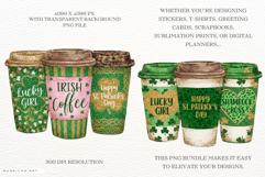 St Patricks Coffee Cups Clipart Product Image 2
