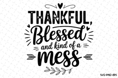 Thankful Blessed Svg | Halloween Svg | Svg Cut Files Product Image 1