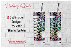 Monogram Sneaker patterns for 20oz SKINNY TUMBLER. Product Image 1