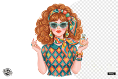Summer 1950 Girls Clipart Product Image 1
