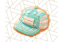 Baseball Cap Cookie Clipart PNG, Fun Hats in Cute Styles Png Product Image 5
