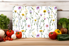 Watercolor Wildflower Cutting Board | Cutting Board png Product Image 4