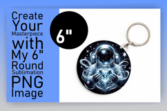 Creative Circle Design for Sublimation , Astronaut Product Image 1