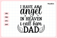 Heartfelt Memorial Quote SVG | I Call Him Dad Product Image 3