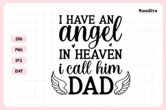 Heartfelt Memorial Quote SVG | I Call Him Dad Product Image 3