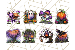 Enchanted Graveyard Halloween PNG Clipart Product Image 5