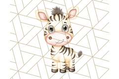 Tiny Zoo Friends Clipart, Cute Cartoon Zoo Animals PNG Product Image 5