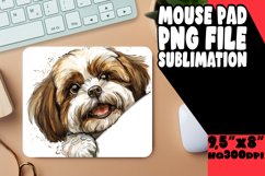 Joyful Funny Dog Lover Mousepad PNG Product Image 1