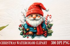 Christmas Gnome Clipart, Winter Clipart Product Image 1