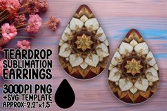 Lovely Teardrop Design for Sublimation , Mandala Product Image 1