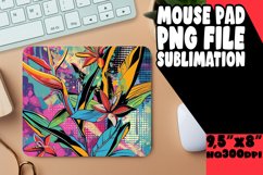 Cheerful Pop Art Sublimation Mouse Pad Design PNG Product Image 1