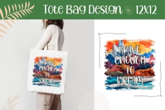 Colorful Mountains Illustration, Brave Enough To Dream PNG Product Image 1