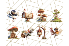 52 Forest Mail Delivery Clipart PNG, Animal Post Office PNG Product Image 5