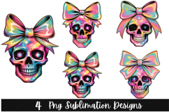 4 Halloween Skull PNG | Spooky Season Png Product Image 1