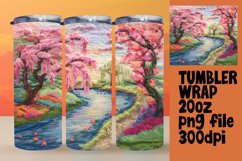 Eye-Catching 3D Summer Landscape Wrap Sublimation Product Image 1