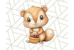 Woodland Nursery Baby Animals And Fantasy Forest PNG Clipart Product Image 5