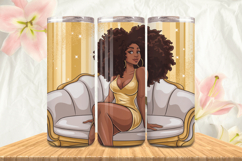 Black Girl Magic Black Woman Positive mind 20oz Tumbler wrap Product Image 1