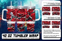 3D Floral Fantasy Tumbler Design 40oz Product Image 1