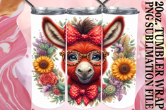 Blissful travels 20oz tumbler wrap, Cute Animals Product Image 1