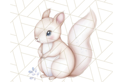 Pastel Blue Fairy Garden Clipart, Enchanted Cottagecore Png Product Image 5