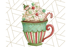 Christmas Coffee Mugs Clipart PNG Festive Cups Product Image 5