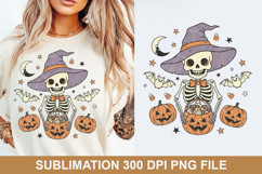 Halloween Skeleton Sublimation - Halloween PNG Design Product Image 1