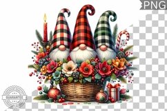 Christmas Gnome Sublimation - Clipart PNG Bundle Product Image 8