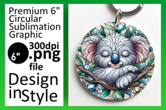 Lovely Round Design Sublimation Template , Animals Product Image 1