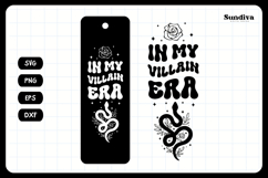 Dark Romance Bookmark Saying SVG | In My Villain Era Product Image 3