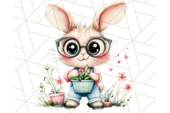 Cute Spring Bunny Clipart Adorable Easter Rabbit PNG Product Image 5