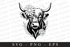 Highland cow SVG | SVG Cut files | Cricut Product Image 1