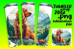 Dog in the Wild Tumbler Wrap - Sublimation Product Image 1