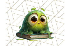Slime Monster Clipart, Colorful Goo Graphics Png Product Image 5
