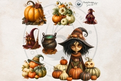 Autumnal Witch Kitchen Clipart | Cozy Fall PNG Set Product Image 10