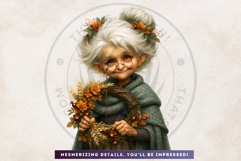Autumnal Witch Kitchen Clipart | Cozy Fall PNG Set Product Image 15