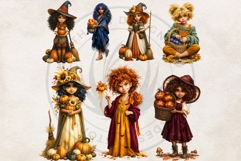Autumnal Witch Kitchen Clipart | Cozy Fall PNG Set Product Image 8
