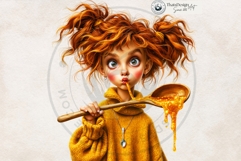 Autumnal Witch Kitchen Clipart | Cozy Fall PNG Set Product Image 9