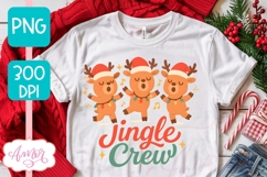 Funny Christmas PNG design, JIngle Crew PNG sublimation Product Image 1