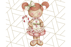 Gingerbread People Clipart, Cute Cookie PNG Illustrations Product Image 5