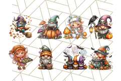 52 Spooky Gnome Village Clipart PNG Halloween Png Product Image 5