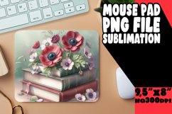 Whimsical Desk Mat Sublimation PNG, Books Product Image 1