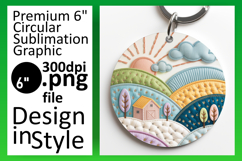 Vibrant Circle Design Car Coaster PNG , Holiday Product Image 1